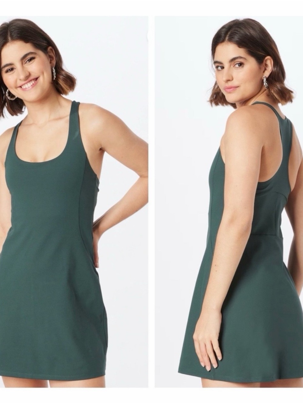 Girlfriend Collective Navy Athletic Dress with shorts and pockets